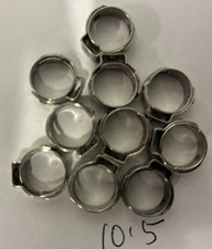 15 pcs Oetiker type Stepless Ear Clamps  10.5mm  3/8"ID