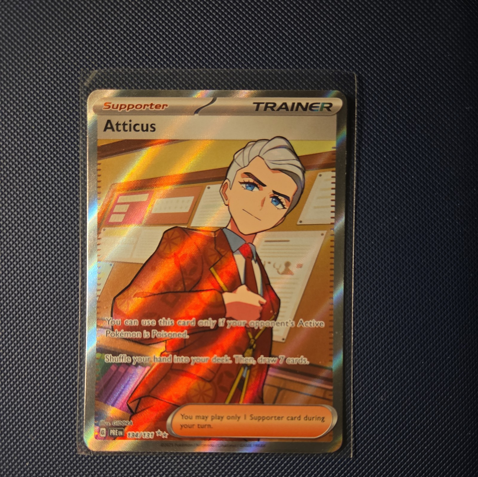 2025 Pokemon SV Prismatic Evolutions PRE EN Atticus Ultra Rare #134/131 NM/M