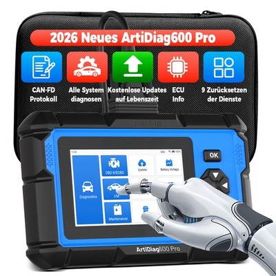 TOPDON AD600 PRO OBD2 Diagnosegerät Alle Systeme 9 Service Reset CAN-FD 2026 DE