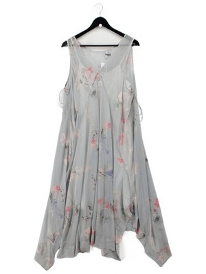 Rocha.John Rocha Slip Midi Dress UK18 in Grey