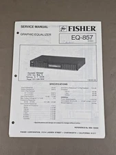 Fisher Graphic Equalizer EQ-857 Service Manual D-2956