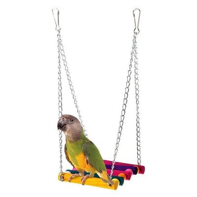 Vktech  5pcs Pet Bird Parrot Parakeet Budgie Cockatiel Cage Hammock Style A 