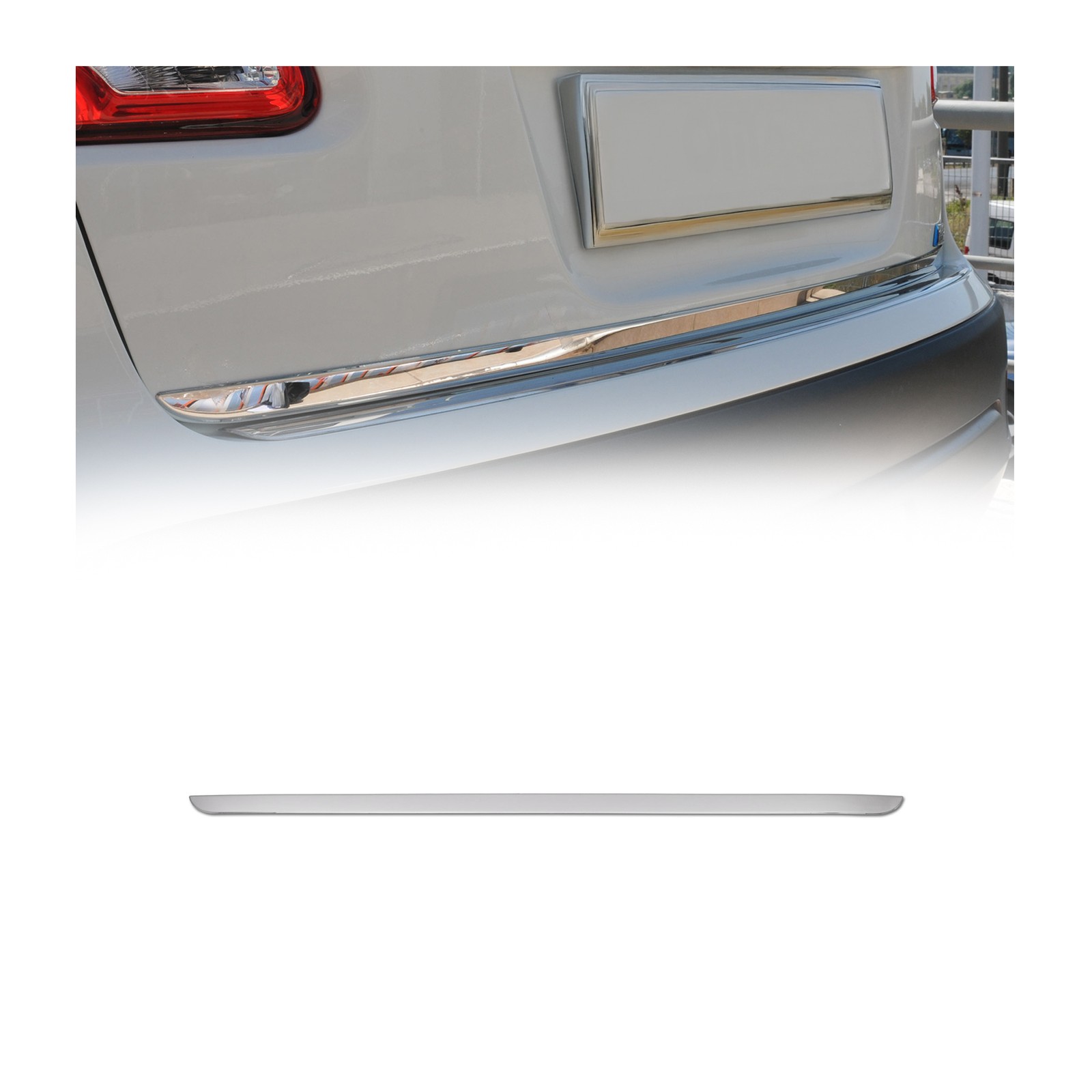 Garniture de hayon Nissan Qashqai 2014-2021 contre les rayures de coffre en inox