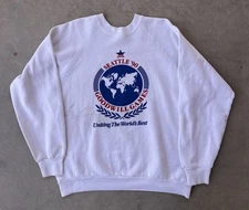 Vintage Goodwill Games Sweatshirt M/L ? White 1990 Seattle Uniting Worlds Best