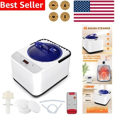 1500W Sauna Steamer Machine 4L Portable Spa Generator Timer Display