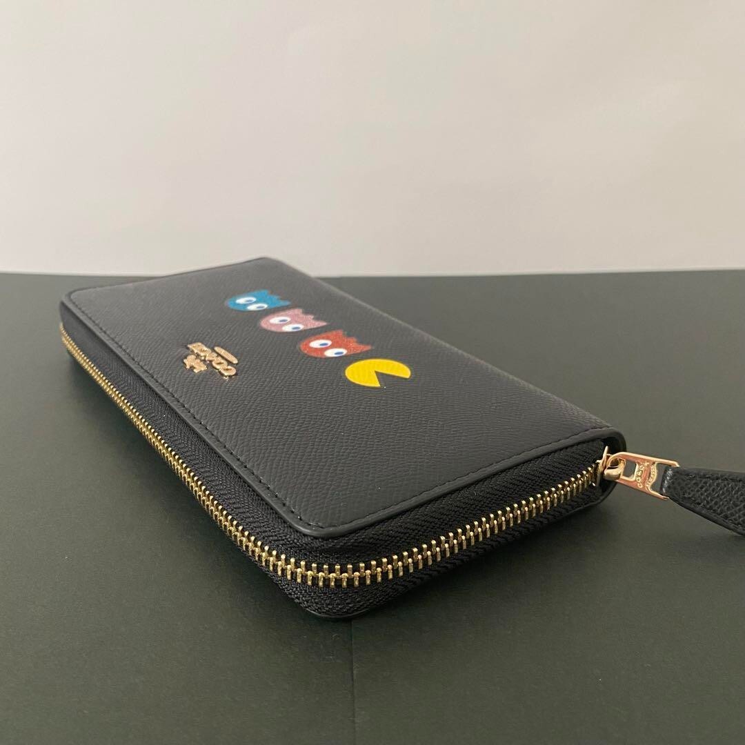COACH x Pacman Zip-Around Long Wallet Black outlet from COACH x Pacman Zip-Around Long Wallet Black outlet from