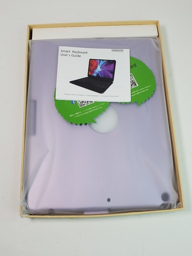 iPad 9 Gen Built in Wireless keyboard Case Cover Lavender Purple - Picture 5 of 5