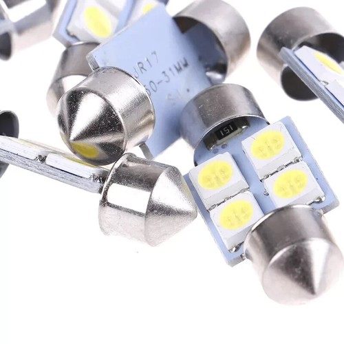 FIT VOLVO 12V BOMBILLA LED C5W 31MM 4-SMD 5050 LUCES CANBUS - Imagen 17 de 18