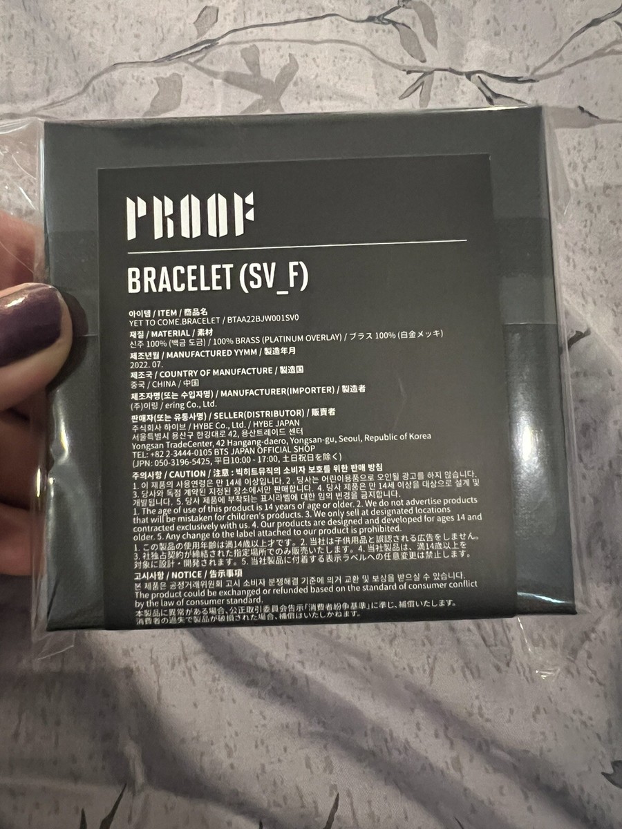 BTS Proof Official Merch YET TO COME Bracelet **On hand** | eBay
