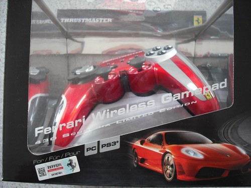 THRUSTMASTER LIMITED EDITION FERRARI 430 WIRELESS GAMEPAD CONTROLLER PS3 PC - Picture 2 of 8