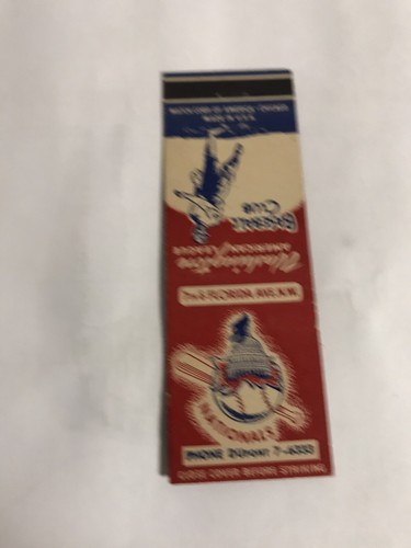 1949/1955 Washington Nationals MLB Schudle Matchbook Cover Griffith Stadium Ex - Picture 5 of 5