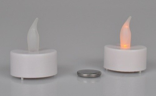 Velas LED 5x 2er-Set Con Baterías Eléctrico Vela Decoración Velas de Té Blanco - Imagen 1 de 3