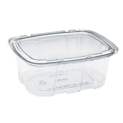 Crystal Seal RPET Tamper-Evident Utility Food Container Clear 48 oz | 140/Case