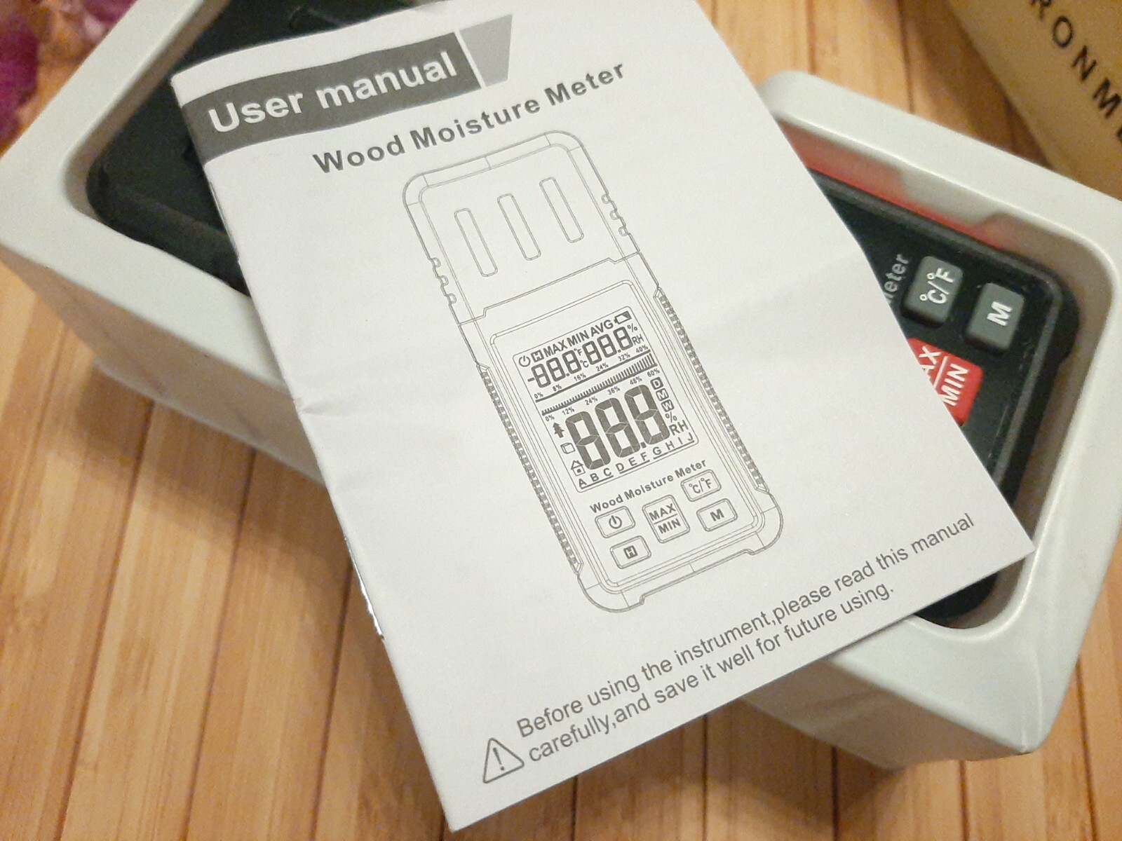 Intendvision HT633 Wood Moisture Meter for Firewood Drywall Wood Mortar