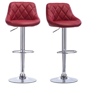 Details Zu Barhocker 2er Kneipenhocker Barstuhl Kunstleder Barsessel Bordeaux Bh23bd 2 - 