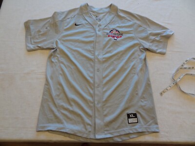2018 Nike MLB All Star Game Jersey Fox Men s XL Button Up Grey 