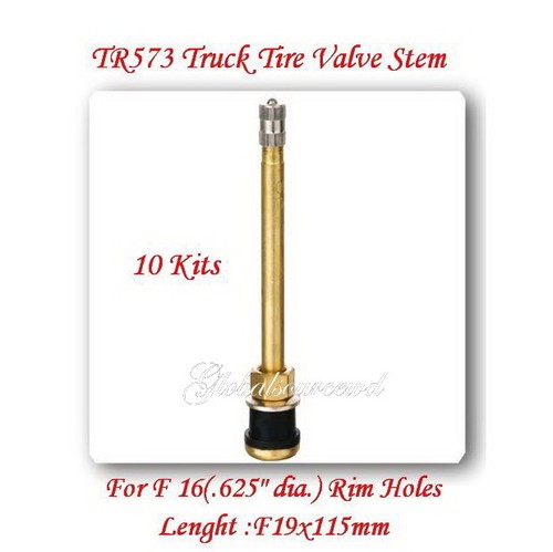 10 TR573 Truck Tire Valve Stem For Wheels 22.5 /24.5 For Rim Φ.625 ...
