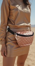 Women Rust Gold Cute Fashion Fanny Pack Belt Bum Bag Cross Body Young Jazzy S M