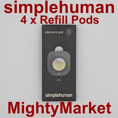 Simplehuman Odorsorb Pod Nachfüllpackungen - 4er Pack - neutralisiert Gerüche natürlich