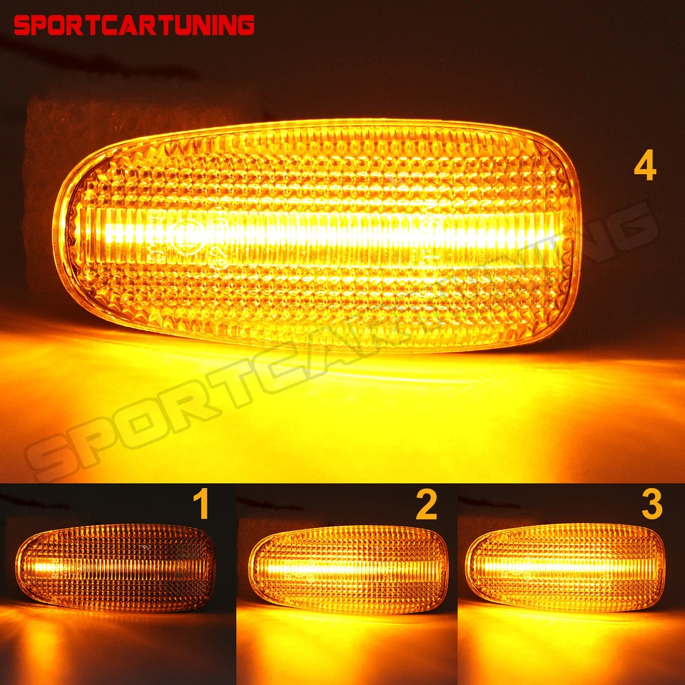 Amber Side Marker Light For Mercedes Benz C-Class C124 C208 W210 R170 W638 W414 Foto 2 de 4