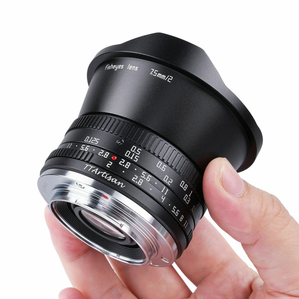 "Объектив ""рыбий глаз"" ручной TTArtisan 7,5 мм F2.0 для Canon Sony Fujifilm M4/3 с креплением L"  - Изображение 3 из 4