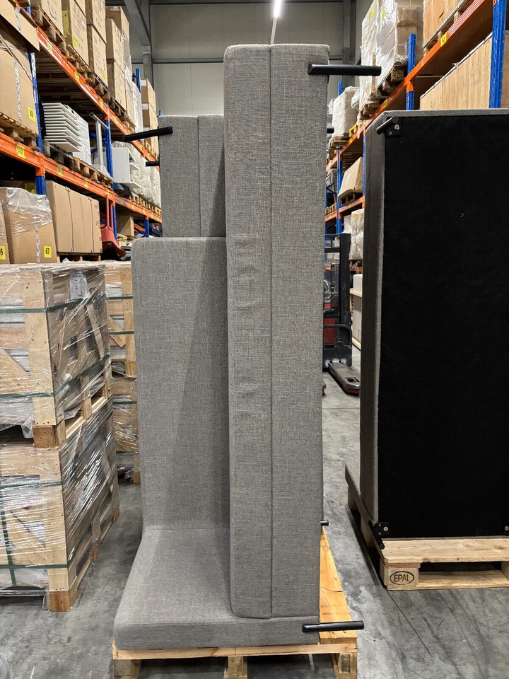 Chaiselongue Récamiere Ecksofa Links inkl. Kissen grau Wohnräume Büros Lounges - Bild 2 von 4