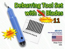 NB1100 Deburring Tool Set With 11 Replacement Blades BS1010 - FREE SHIPPING