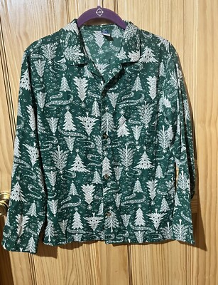 Old Navy Pajama Set Christmas tree Winter Magic Pattern Children s Size XL 14-16