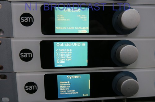 SAM / GVG uhd1000 4k UD/ 3G / HD / SD up down cross converter, embedde de emed - 第 12/23 張圖片