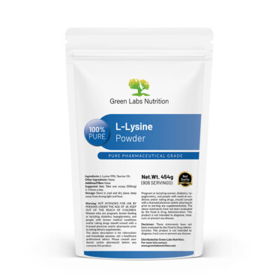 L-Lysin HCL Pulver - Aminosäure, Immun, Haut & Gewebe Unterstützung - Pharmaqualität