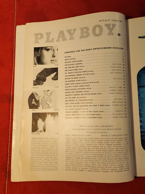 Playboy August 1962 Playmate Jan Roberts, Gesa Meiken, Shel