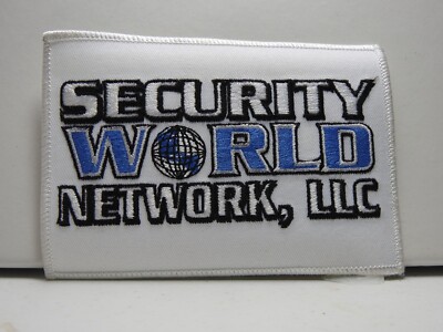 Security World Network LLC Shoulder Patch New Iron On 5'' X 3 1/4'' P1