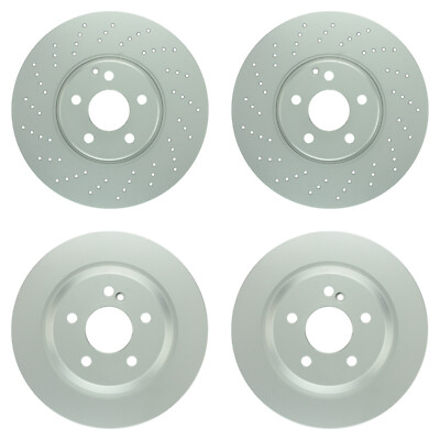 Bosch QuietCast Front Rear Rotors Disc Brake Pad Kit For Mercedes-Benz W220 S500