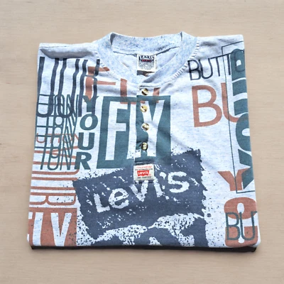 Levis T-Shirt Vintage 90S'' 501 Schaltfläche Your Fly '' Gemacht USA Iconic Gr - Bild 1 von 4