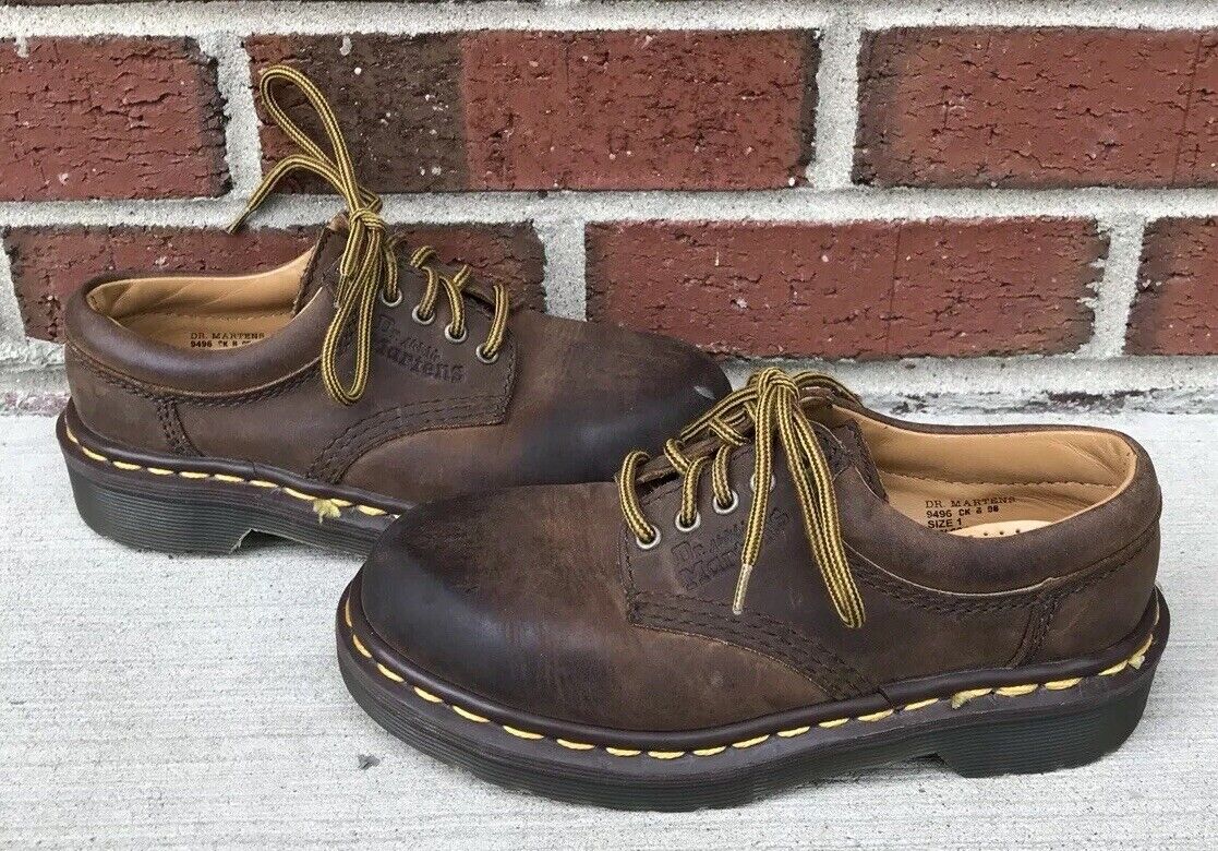 Dr. Martens AW004 9496 4-Eye Leather Oxfords Size 1 Shoes England ...