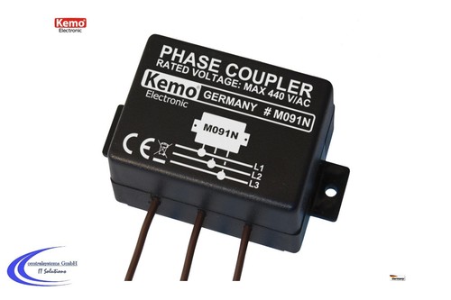 Kemo M091N Phasenkoppler für Powerline - Netzwerk über Steckdose Koppler -