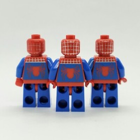 Lot of 3 Lego Spider-Man Minifigure READ Tobey Maguire 2003 Super Hero 4851 4852