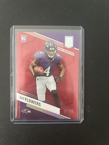 2023 Donruss Elite ZAY FLOWERS RC SP # 200 “ASPIRATIONS" Red BALTIMORE RAVENS/96