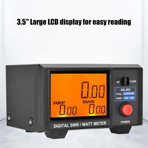 DG-503 numérique LCD 3,5" SWR/Watt Mètre RF Power Meter Short Wave Meter - Photo 2/6