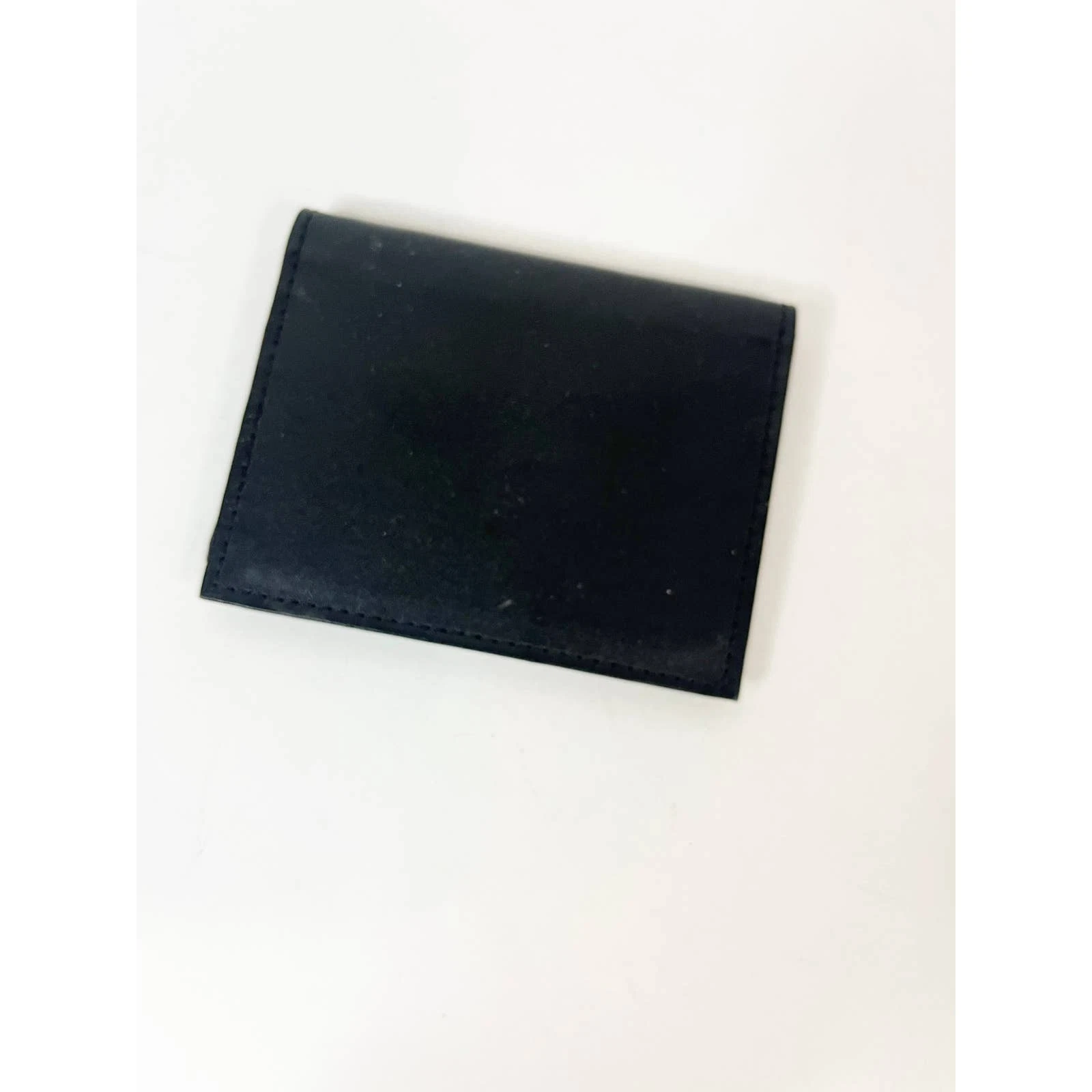 Portefeuille photo en cuir Christian Dior noir pliant