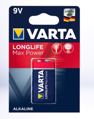 Varta Longlife Max Power 9V E-Block LR61 4722 1er Blister - Foto 7