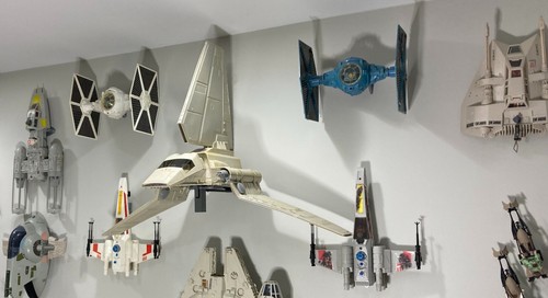 Starship Wall Mount for Vintage Star Wars X-Wing, Falcon, TIE Fighter & More - Picture 1 of 100