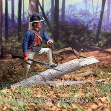 W.Britains:BR16112 - Legion of the United States Infantryman Advancing over Log