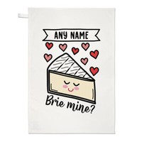 Personalisiert Brie Bergwerk Geschirrtuch Liebe Be Mine Valentinstag Freundin
