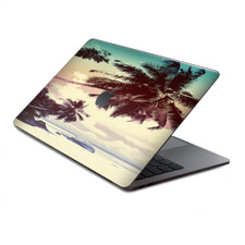 Skins Wrap for MacBook Pro 15 inch Retina Touch Faded Beach Palm Tree Tropical