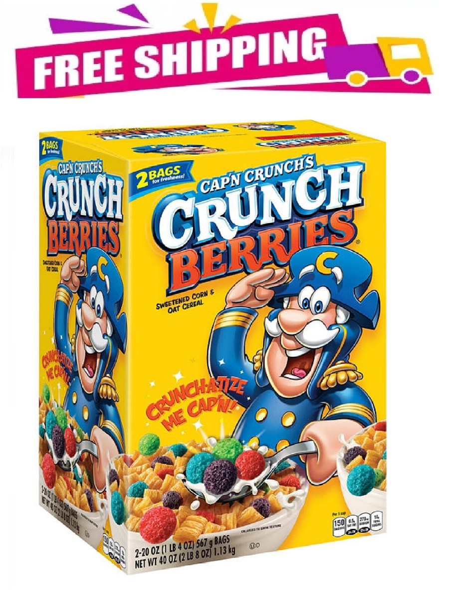 Cap'n Crunch's Crunch Berries Cereal (40 oz.) 30000437698| eBay