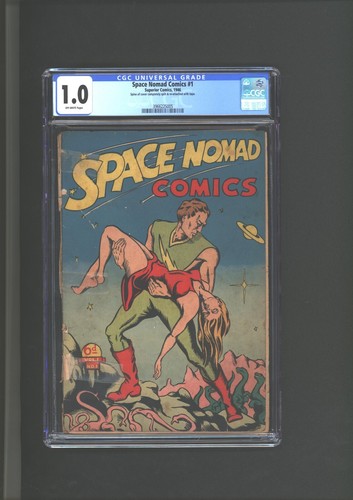 Space Nomad #1 CGC 1.0 Rare Canadian Sci-Fi Comic 1946 - 第 1/2 張圖片