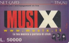 @ TISCALI NETCARD @ MUSIX  DA L. 50.000  - NUOVA   - PERFETTE CONDIZIONI