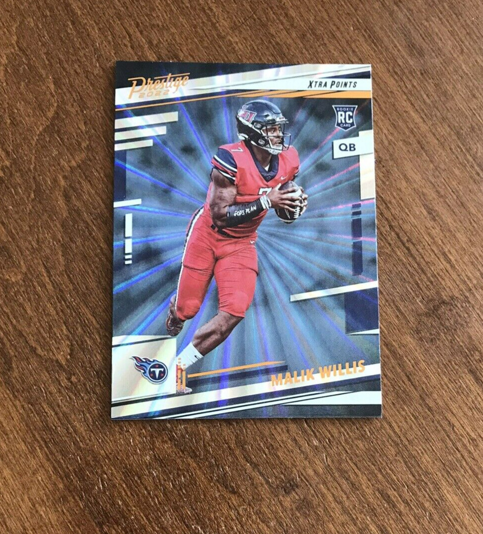 Malik Willis 2022 Prestige Sunburst Rookie #303 Tennessee Titans RC