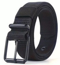 New Men  s Tactical Black Belt Military Hiking Rigger Hunt Work Very Durable Belt